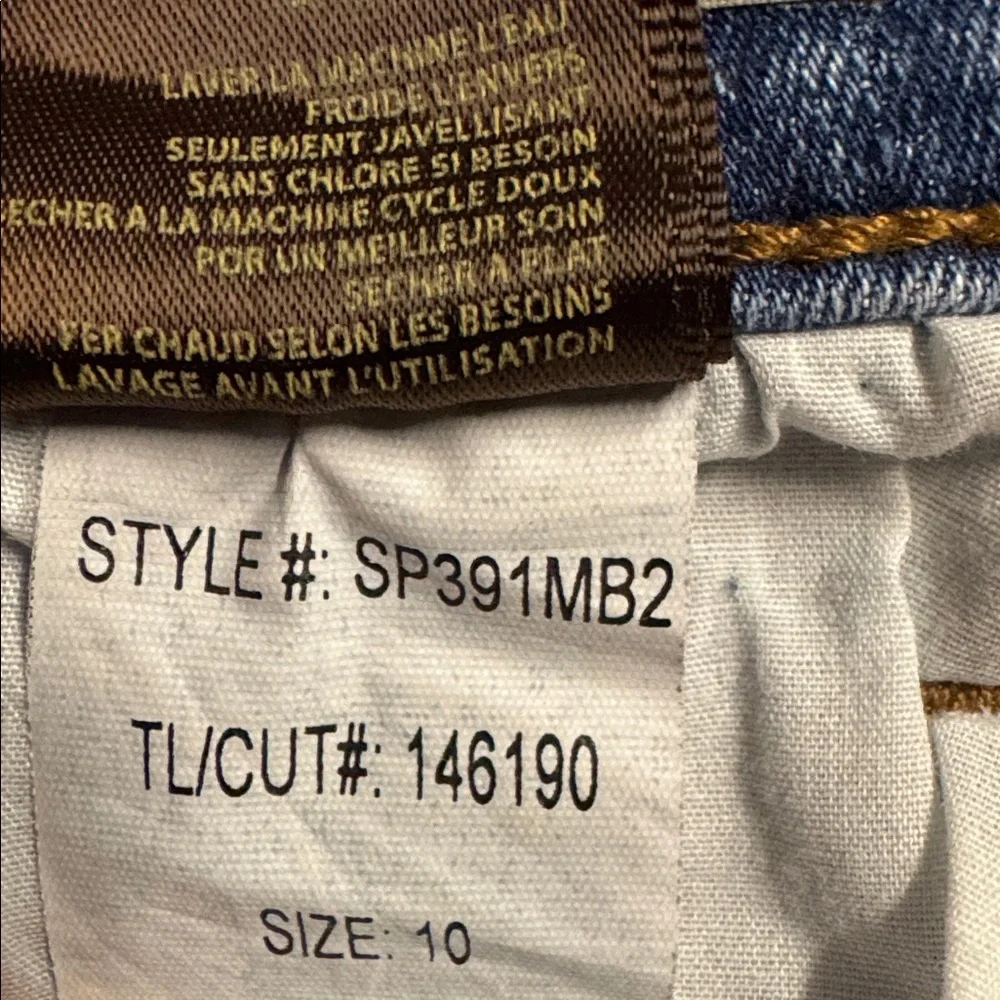 Kut From The Kloth High Rise Crop Straight Leg Jeans Light Distressed Wash Sz 10 - Picture 12 of 16